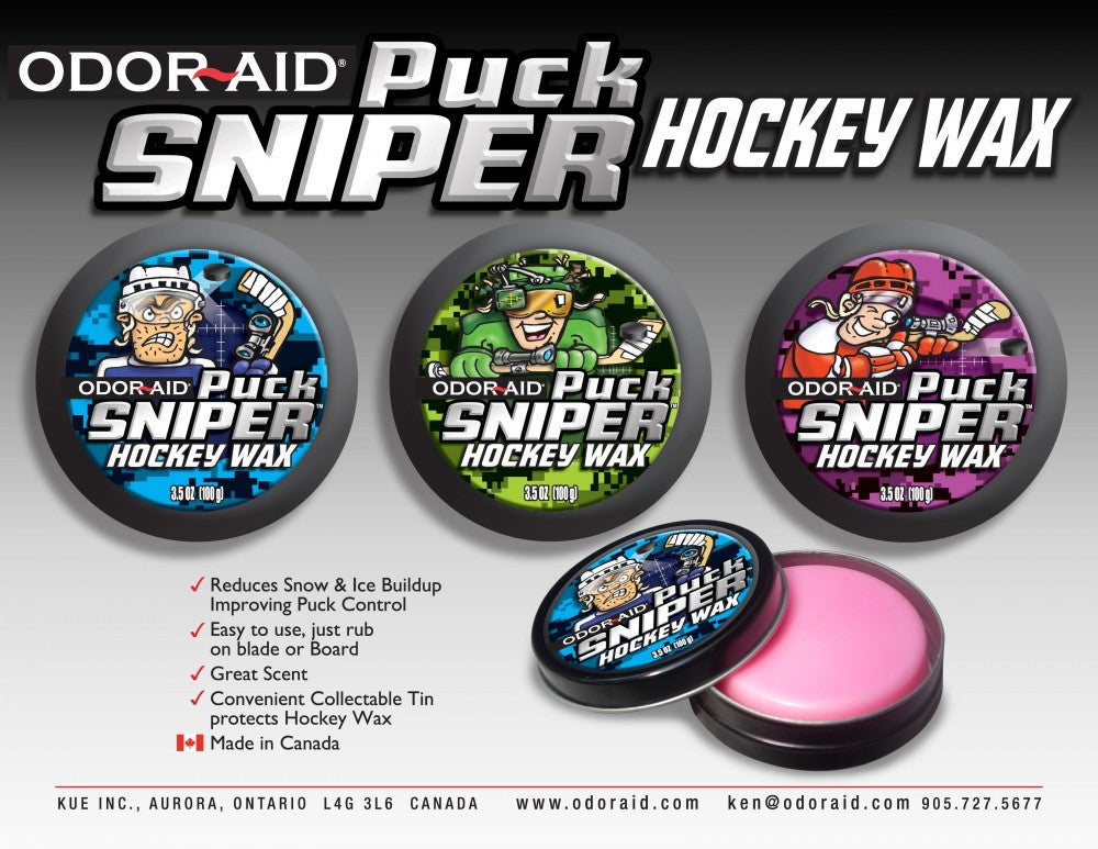 Odor Aid Hockey Wachs Sniper Wax PuckSniper